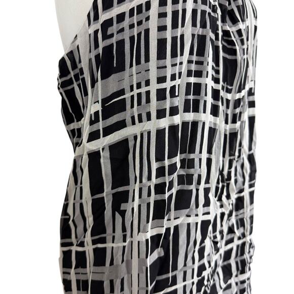 Kenneth Cole New York Womens 100% Silk Sleeveless Print Black Top Blouse NWT 14 - Picture 3 of 16